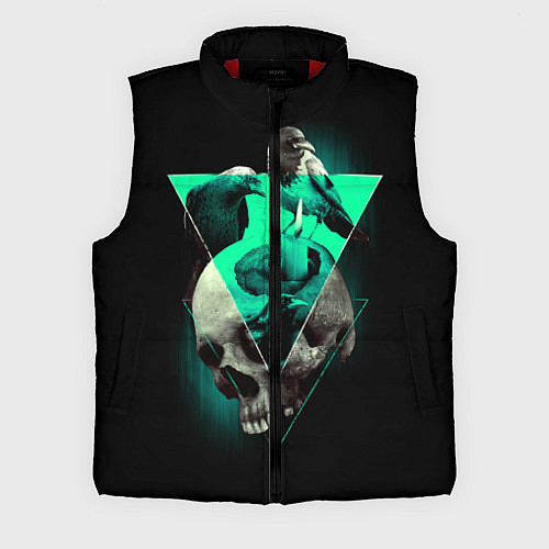 Мужской жилет Череп колдуна / 3D-Красный – фото 1
