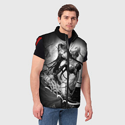 Мужской жилет Девушка с мечом, цвет: 3D-красный — фото 2