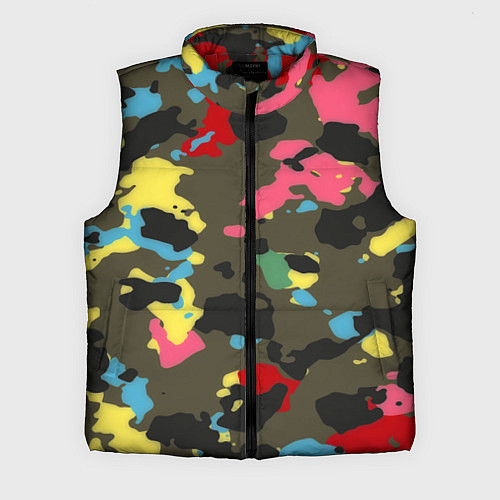 Мужской жилет Цветной камуфляж / 3D-Красный – фото 1