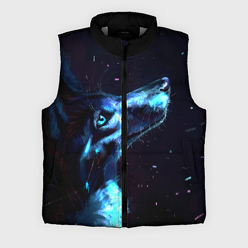 Мужской жилет Лунный волк / 3D-Светло-серый – фото 1