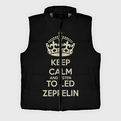 Мужской жилет Keep Calm & Led Zeppelin, цвет: 3D-светло-серый