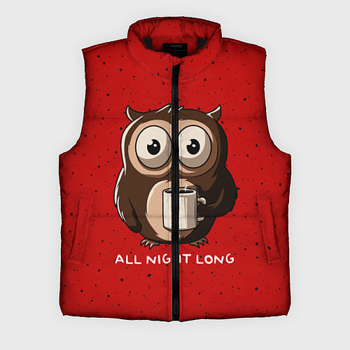 Мужской жилет Ночная сова / 3D-Черный – фото 1