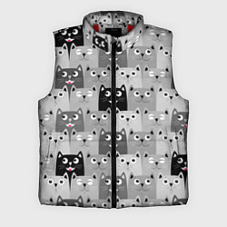 Мужской жилет Котейки, цвет: 3D-красный