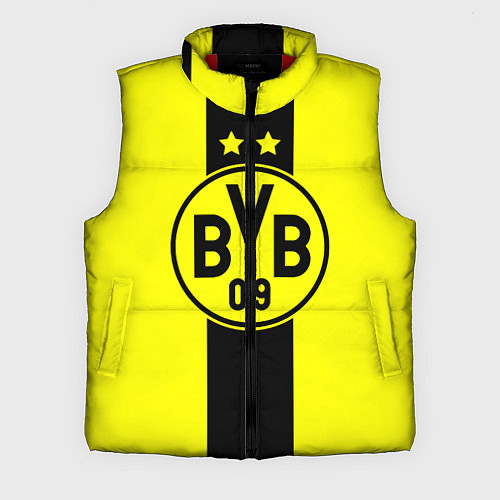Мужской жилет BVB FC: Yellow line / 3D-Красный – фото 1