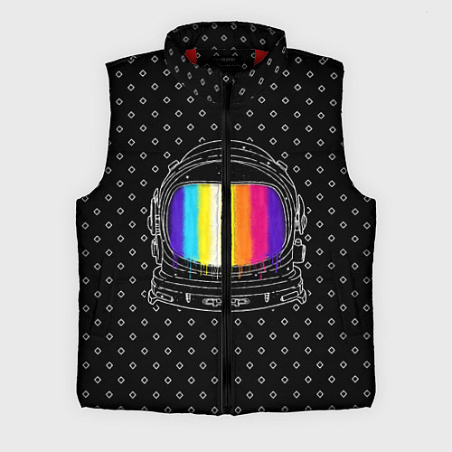 Мужской жилет Цветной астронавт / 3D-Красный – фото 1