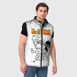 Мужской жилет Доктор Стоун персонажи, цвет: 3D-черный — фото 2