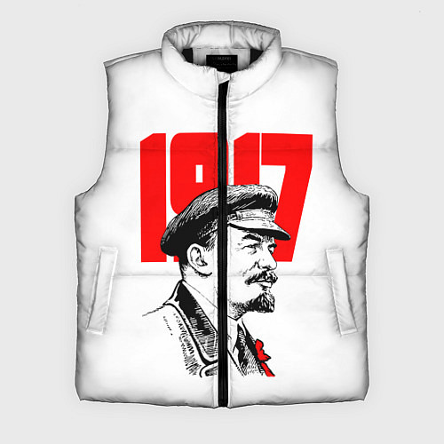 Мужской жилет Ленин 1917 / 3D-Черный – фото 1
