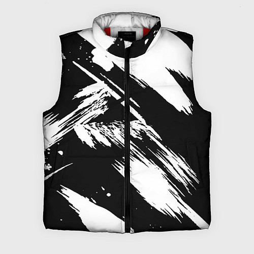 Мужской жилет Чёрно-белый / 3D-Красный – фото 1