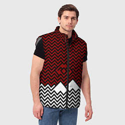 Мужской жилет Твин Пикс: Минимализм, цвет: 3D-светло-серый — фото 2