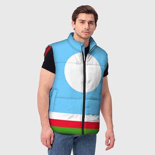 Мужской жилет Республика Саха / 3D-Красный – фото 3