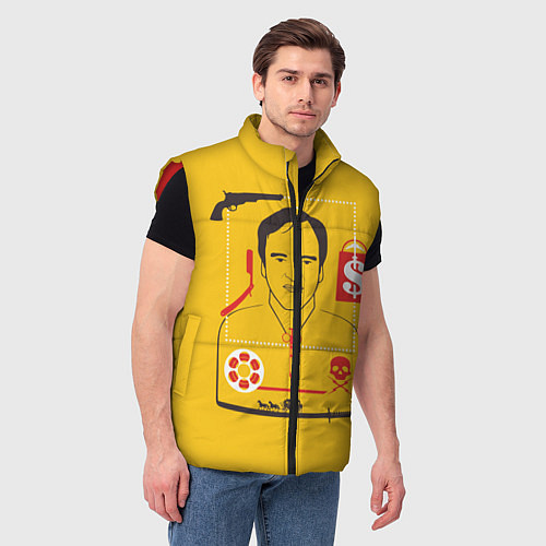 Мужской жилет Квентин Тарантино / 3D-Красный – фото 3