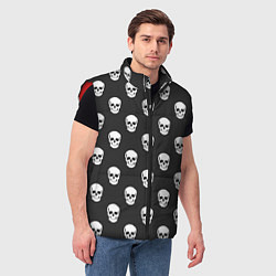 Мужской жилет BFMV: Skulls, цвет: 3D-красный — фото 2