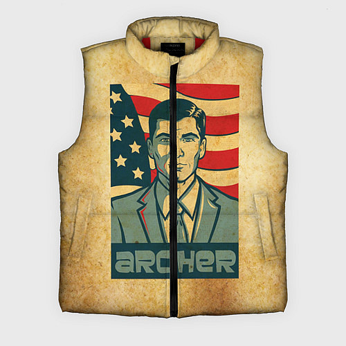 Мужской жилет Archer USA / 3D-Красный – фото 1