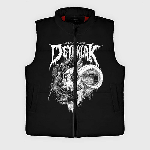 Мужской жилет Dethklok: Goat Skull / 3D-Красный – фото 1