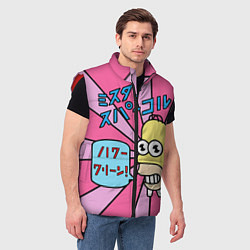 Мужской жилет Japanesse Homer, цвет: 3D-красный — фото 2