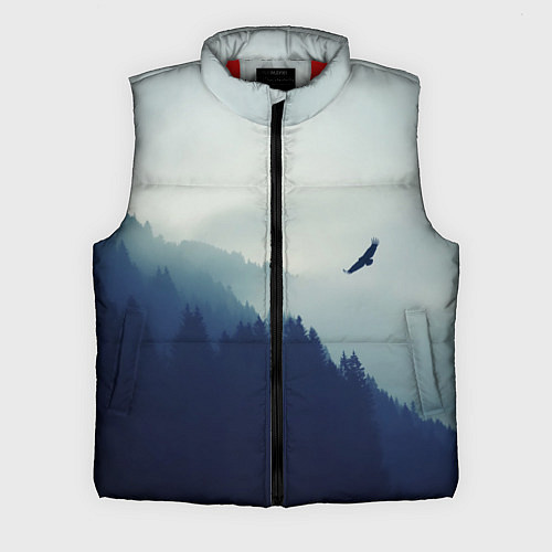 Мужской жилет Орел над Лесом / 3D-Красный – фото 1