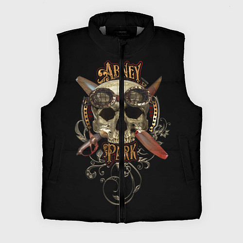 Мужской жилет Abney Park: Biker / 3D-Светло-серый – фото 1