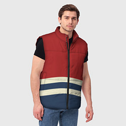 Мужской жилет Волны в море, цвет: 3D-черный — фото 2