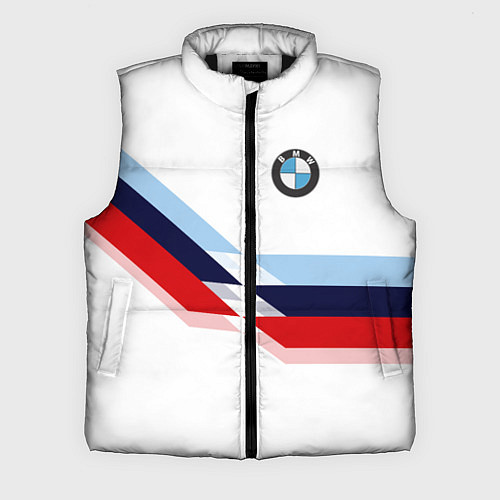 Мужской жилет BMW БМВ WHITE / 3D-Черный – фото 1