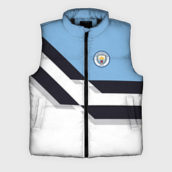 Мужской жилет Manchester City FC: White style, цвет: 3D-черный