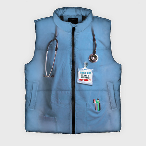 Мужской жилет Костюм врача / 3D-Черный – фото 1