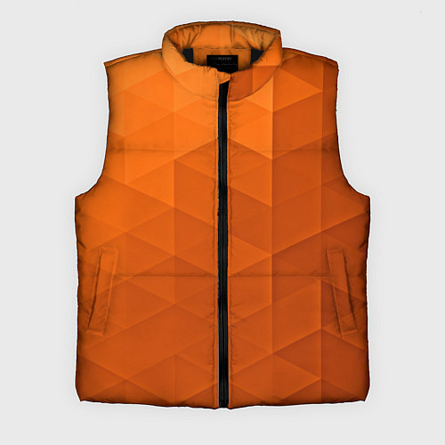 Мужской жилет Orange abstraction / 3D-Черный – фото 1