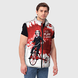 Мужской жилет Play a game?, цвет: 3D-черный — фото 2