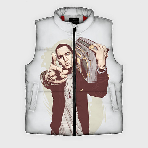 Мужской жилет Eminem: Street Music / 3D-Красный – фото 1