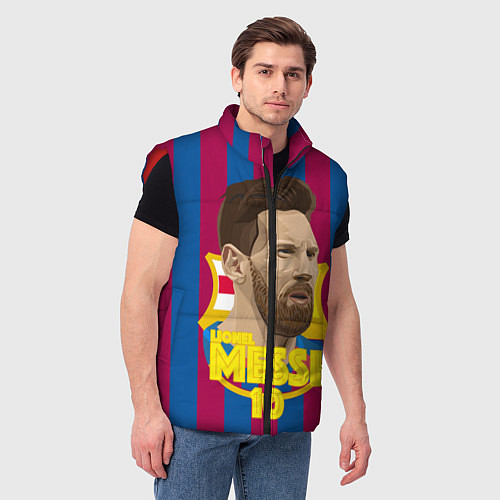 Мужской жилет FCB Lionel Messi / 3D-Красный – фото 3