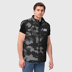 Мужской жилет BMW БМВ, цвет: 3D-светло-серый — фото 2