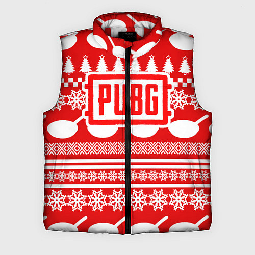 Мужской жилет PUBG: New Year / 3D-Красный – фото 1
