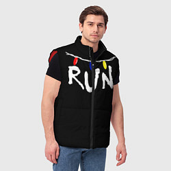 Мужской жилет Stranger Things RUN, цвет: 3D-красный — фото 2