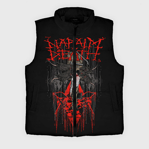 Мужской жилет Napalm Death / 3D-Черный – фото 1