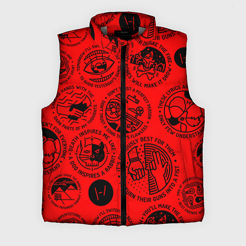 Мужской жилет 21 Pilots: Don't Trust / 3D-Светло-серый – фото 1