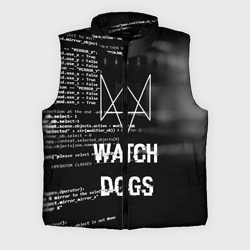 Мужской жилет Watch Dogs: Hacker / 3D-Черный – фото 1