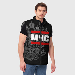 Мужской жилет МЧС: герб РФ, цвет: 3D-светло-серый — фото 2