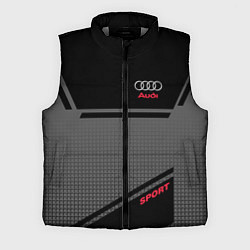 Мужской жилет Audi: Crey & Black, цвет: 3D-светло-серый