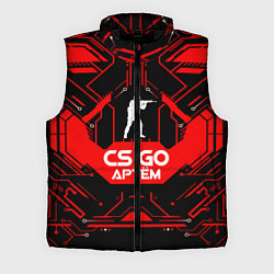 Мужской жилет CS:GO - Артём, цвет: 3D-черный