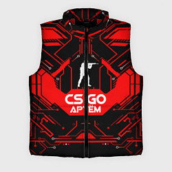 Мужской жилет CS:GO - Артём, цвет: 3D-красный