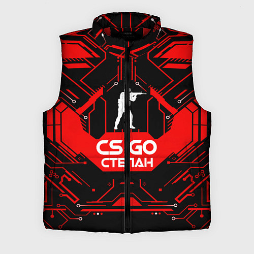 Мужской жилет CS:GO - Степан / 3D-Красный – фото 1
