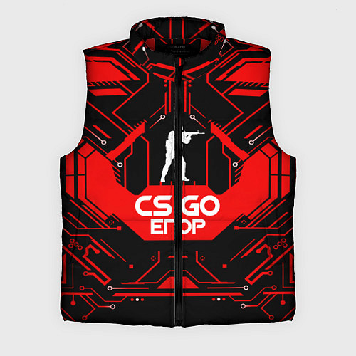 Мужской жилет CS:GO - Егор / 3D-Красный – фото 1