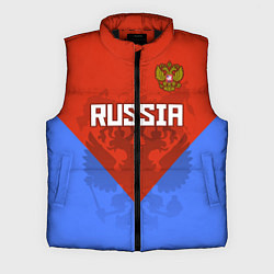 Мужской жилет Russia Red & Blue, цвет: 3D-черный