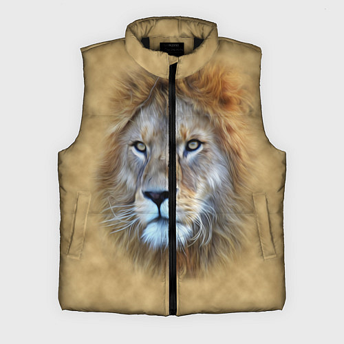 Мужской жилет Песчаный лев / 3D-Черный – фото 1
