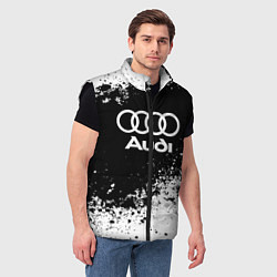 Мужской жилет Audi: Black Spray, цвет: 3D-черный — фото 2