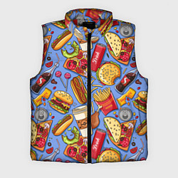 Мужской жилет Fastfood Life, цвет: 3D-красный