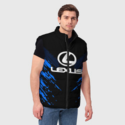 Мужской жилет Lexus: Blue Anger, цвет: 3D-черный — фото 2