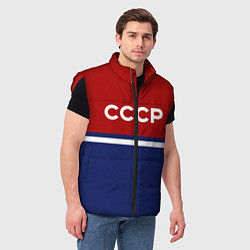 Мужской жилет СССР: Спортсмен, цвет: 3D-красный — фото 2