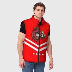 Мужской жилет Спартанский кабан, цвет: 3D-черный — фото 2