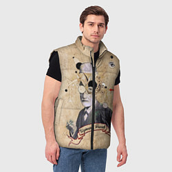 Мужской жилет Зигмунд Фрейд, цвет: 3D-черный — фото 2