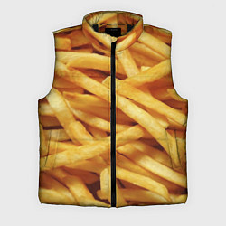 Мужской жилет Картофель фри, цвет: 3D-черный